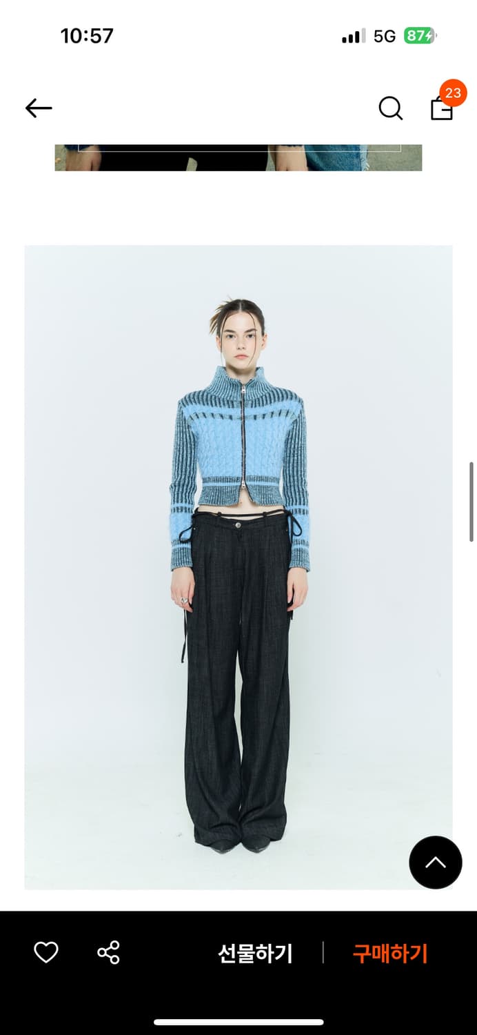 라티젠 니트집업 상품이미지2