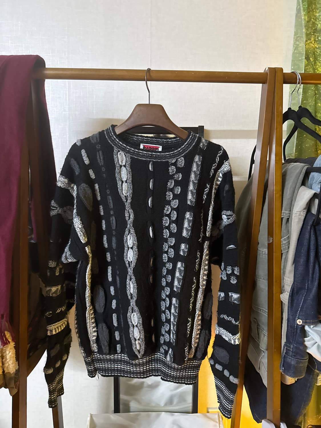 배럴(BARREL) USA 빈티지 케이블 니트 상품이미지1