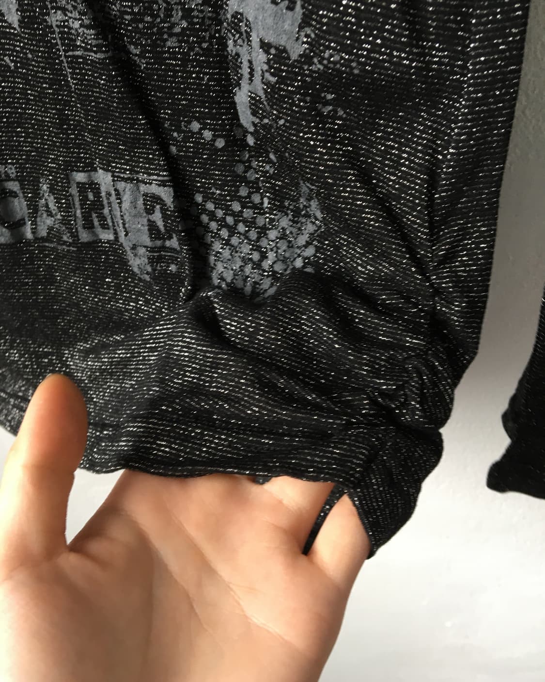 Full glitter lettering printing mesh sle 상품이미지5