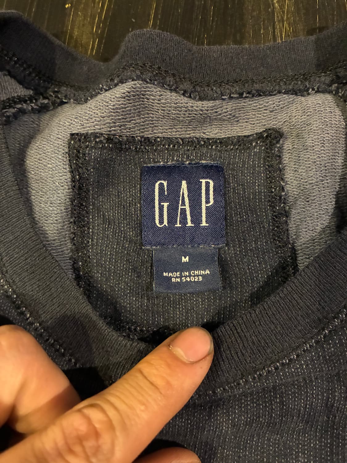 M) 올드 갭 워싱 맨투맨 상품이미지2