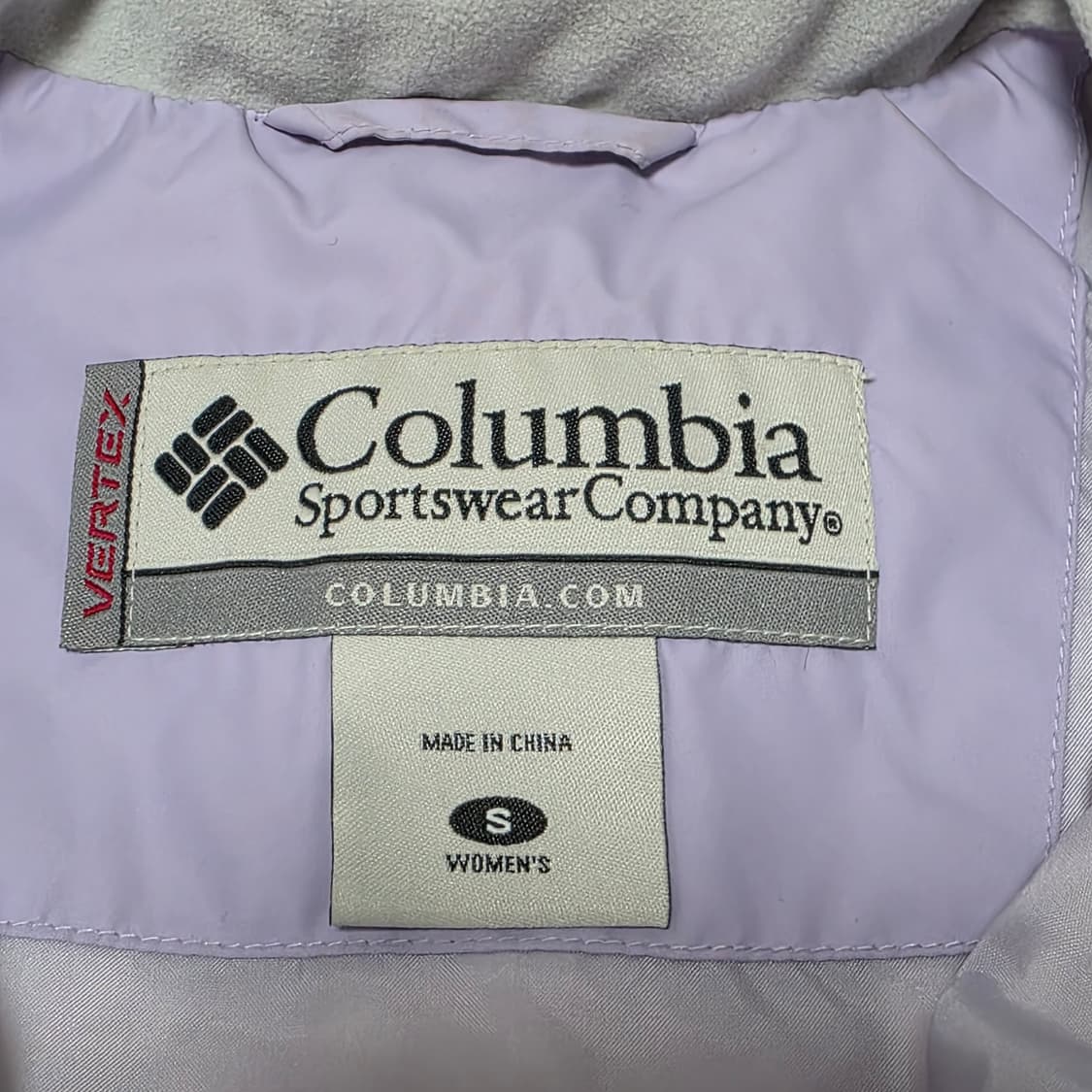 콜롬비아 빈티지)라벤더 여성 퀼팅 겨울 오리털 경량패딩조끼 베스트 상품이미지3