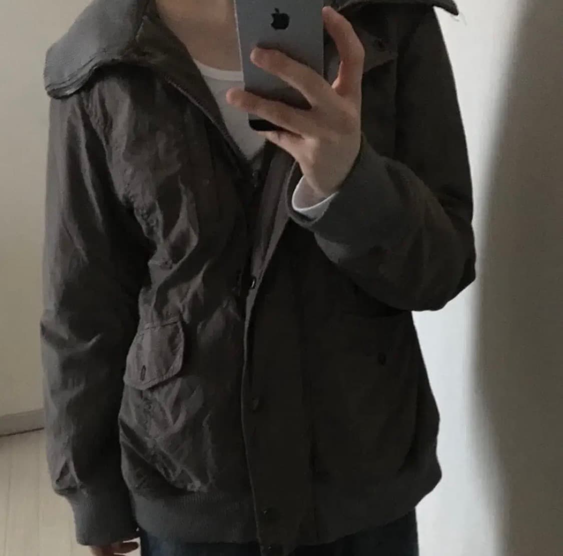 빈티지 챠콜 집업 자켓 상품이미지1