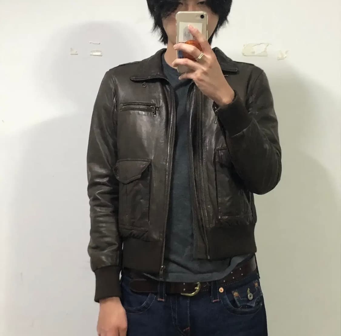 디젤(DIESEL) 램스킨 레더 자켓 상품이미지9