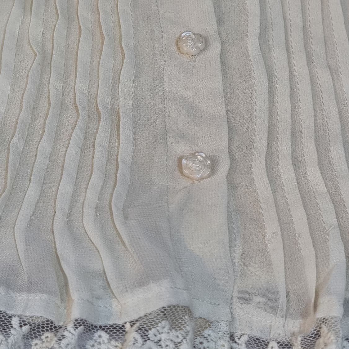 axes femme 아이보리 레이스 블라우스 상품이미지3