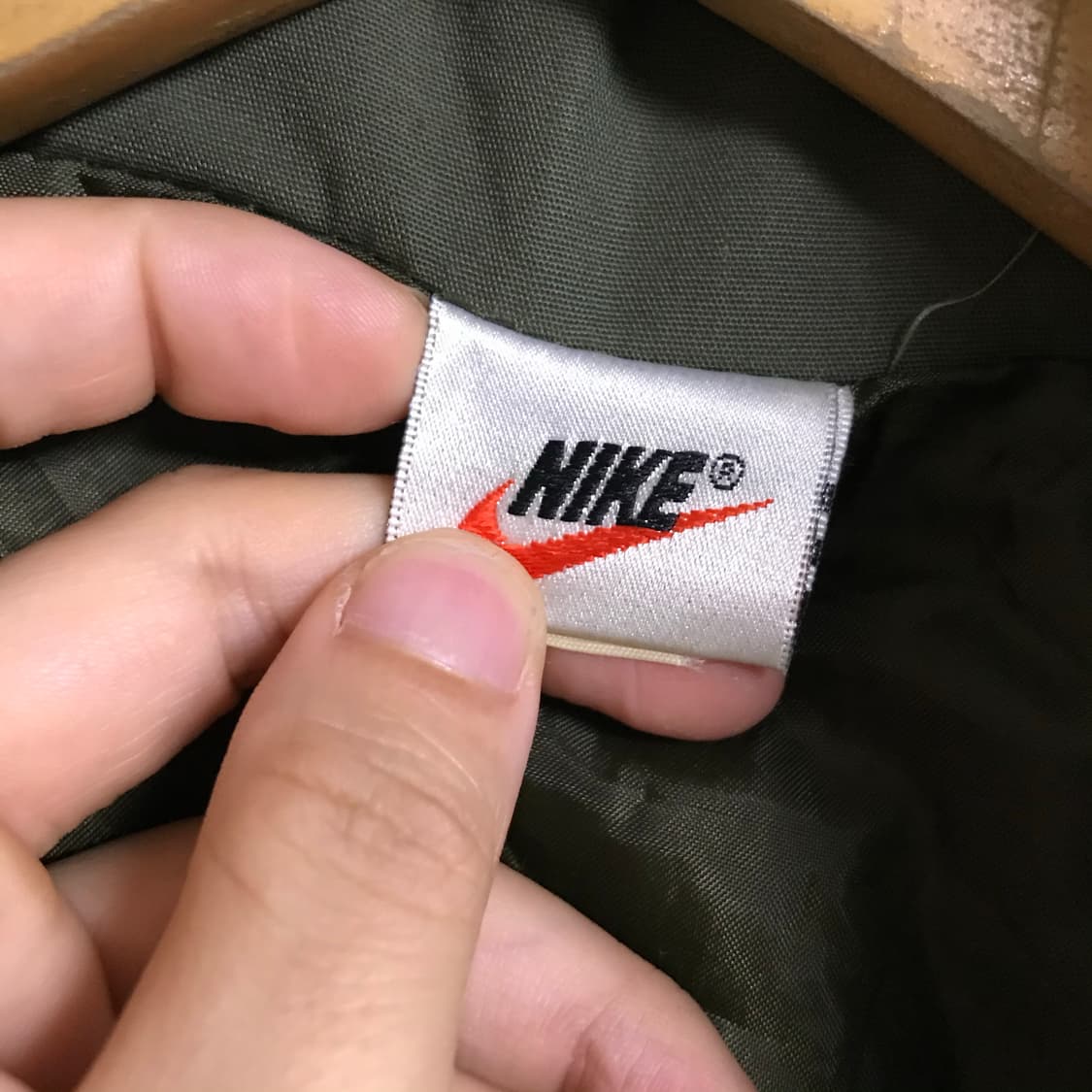 나이키 90s 카키 후드 자켓 상품이미지3