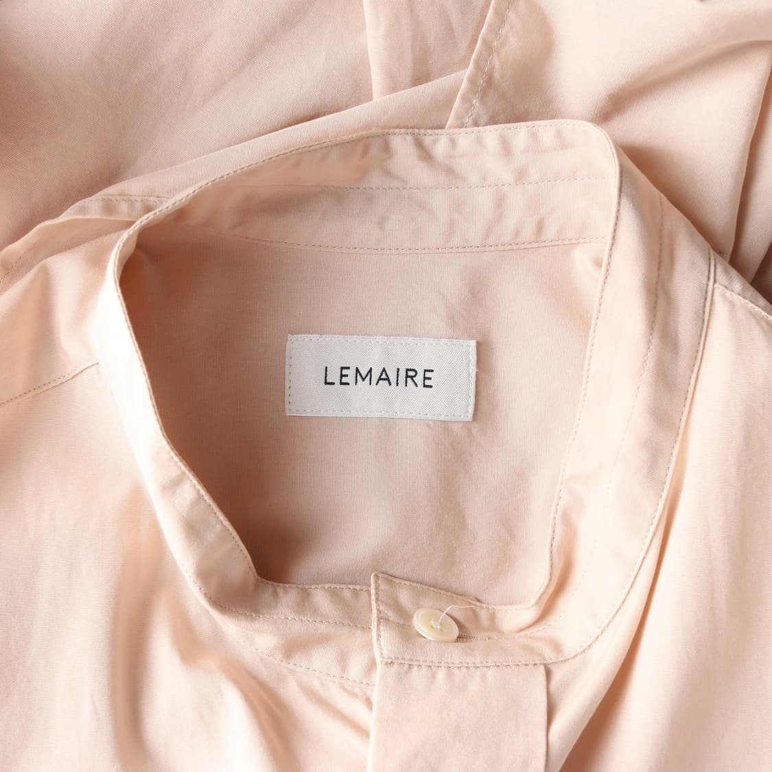 르메르 핑크 노카라 포켓 오버핏 긴팔 롱 긴팔 셔츠 M
 상품이미지5