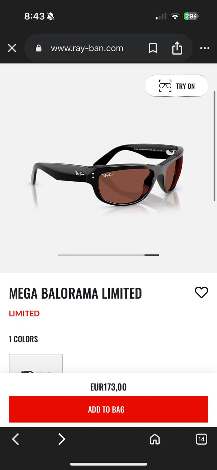 Rayban mega balorama limited edition 상품이미지1