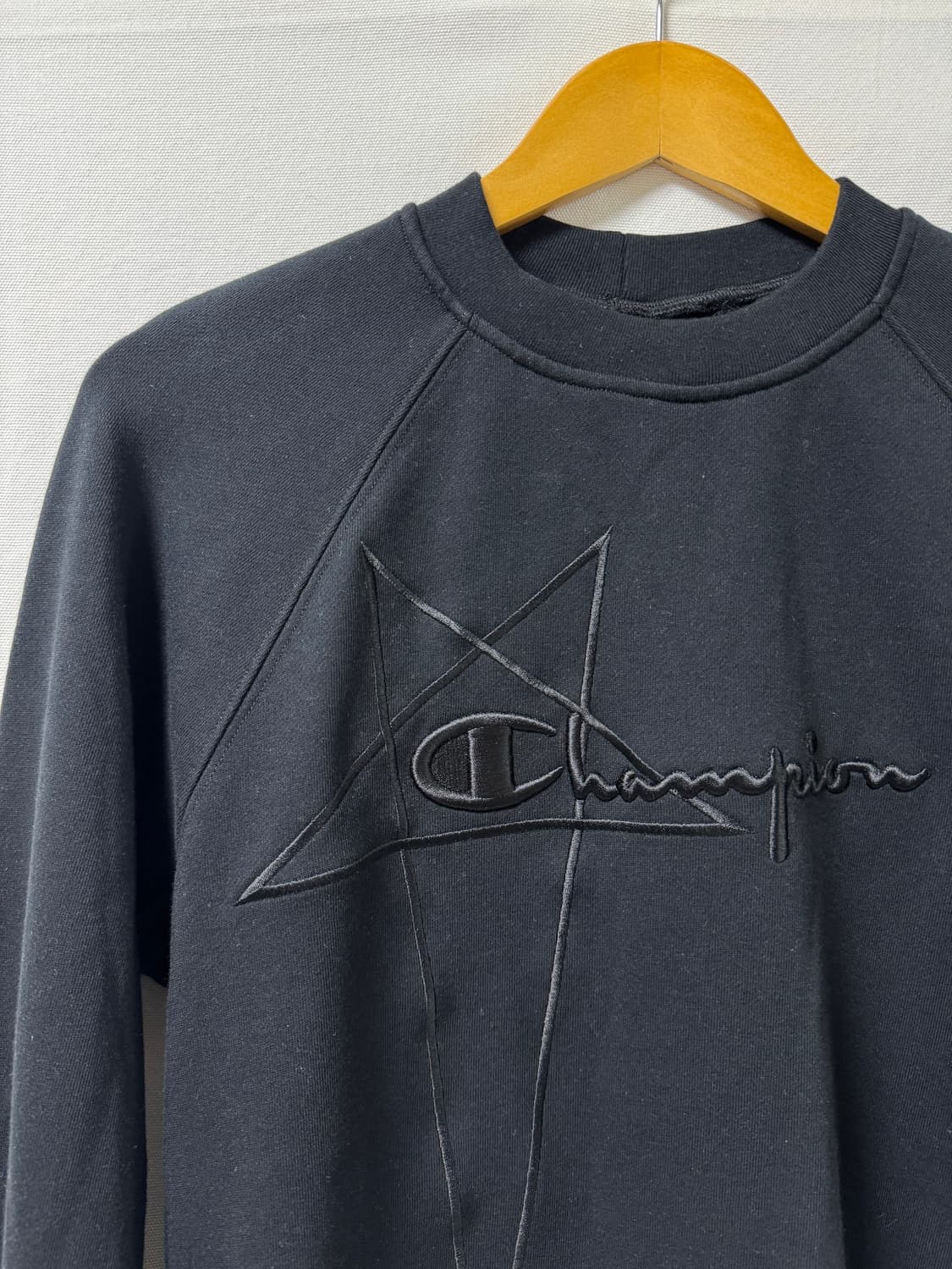 릭오웬스x챔피언 자수 로고 여성 맨투맨 S 상품이미지4