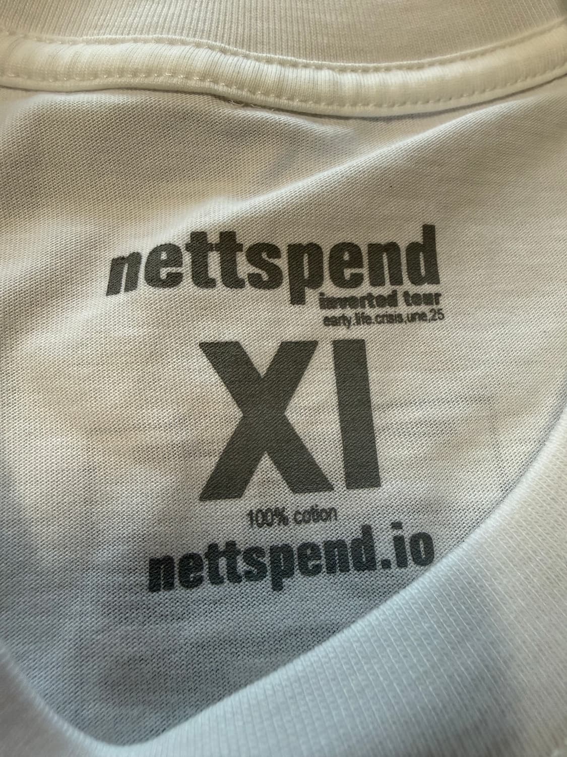 (XL) NETTSPEND 'Invert tour' 2025 티 상품이미지3