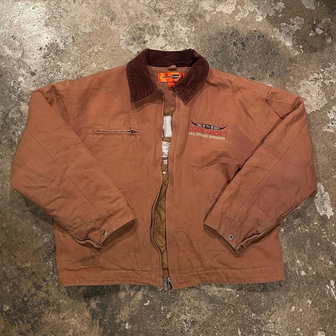 빈티지 자수 워크자켓 (XL) 상품이미지2