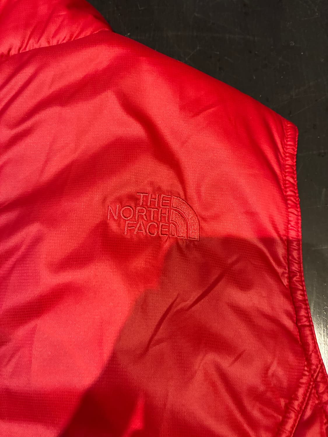 95) 노스페이스 경량 패딩 베스트 레드 상품이미지6