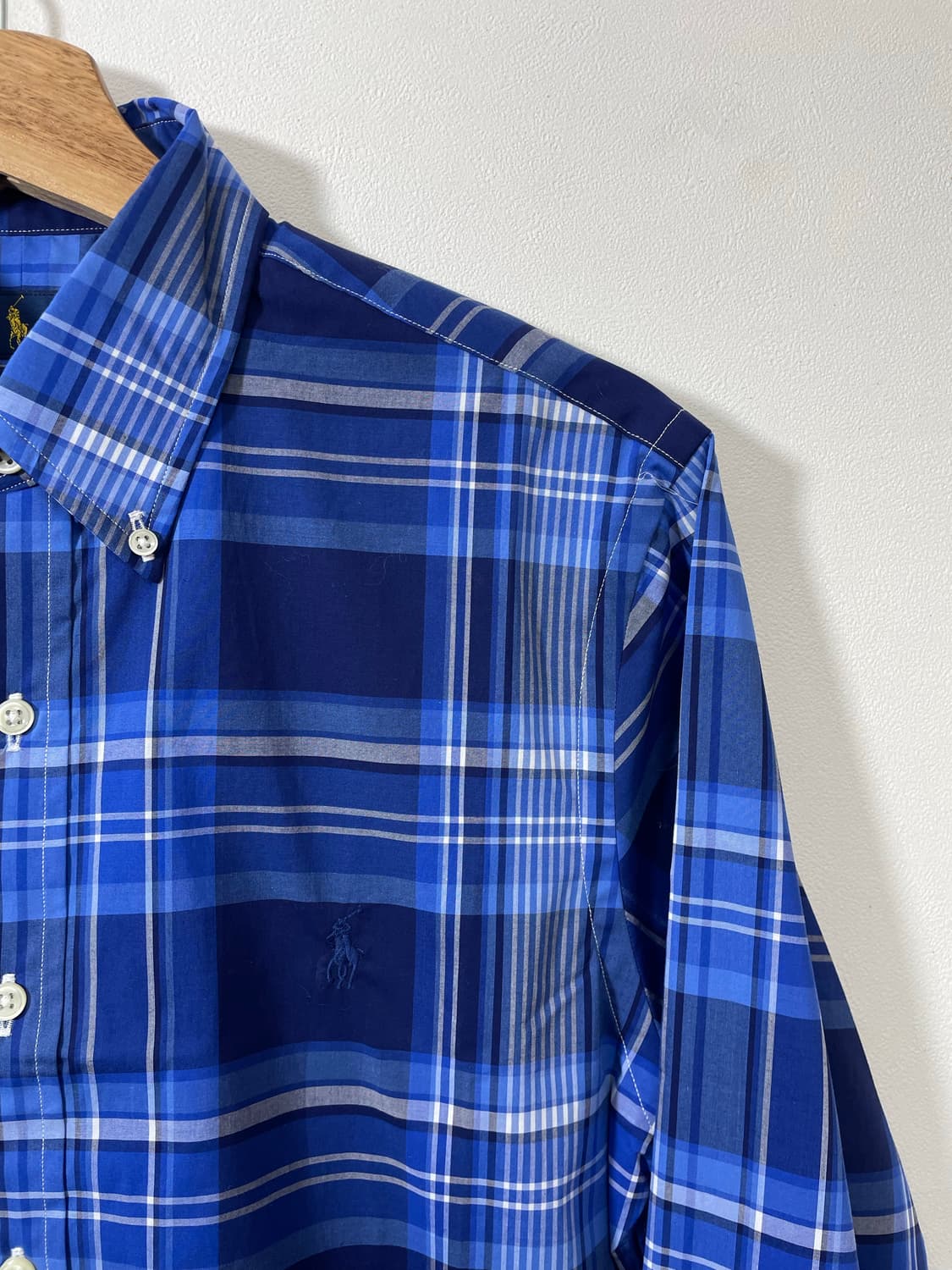 폴로Polo 블루체크 셔츠 S - S22  상품이미지3