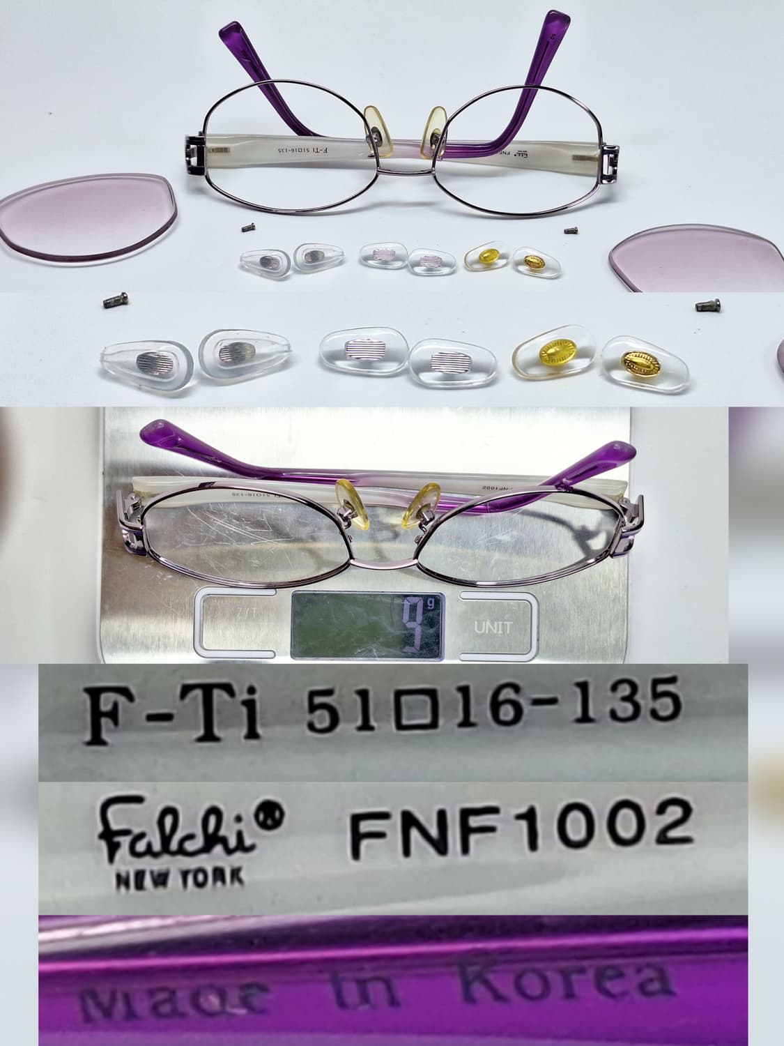 FALCHI NEW YORK FNF1002 꽃무늬 티타늄 안경테/여성안경 상품이미지6