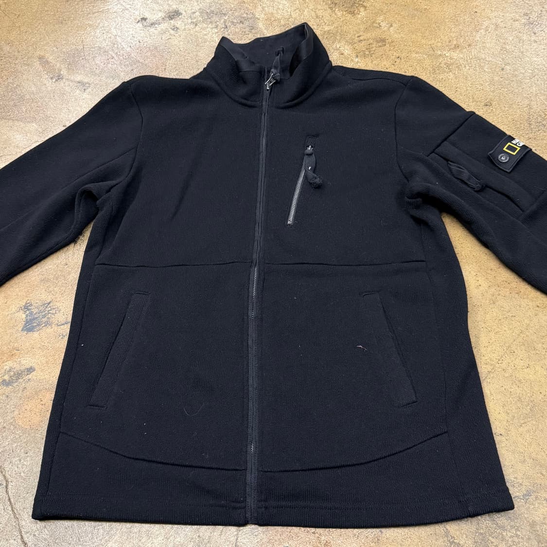 [정품/L] 내셔널지오그래픽 블랙 집업 자켓 b18 상품이미지3