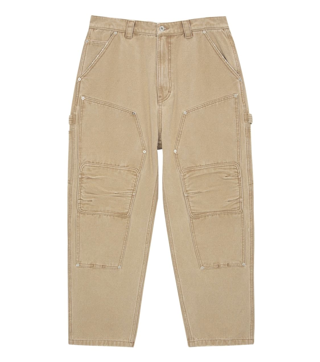 인세인개러지 더블니 워크팬츠 베이지 상품이미지1