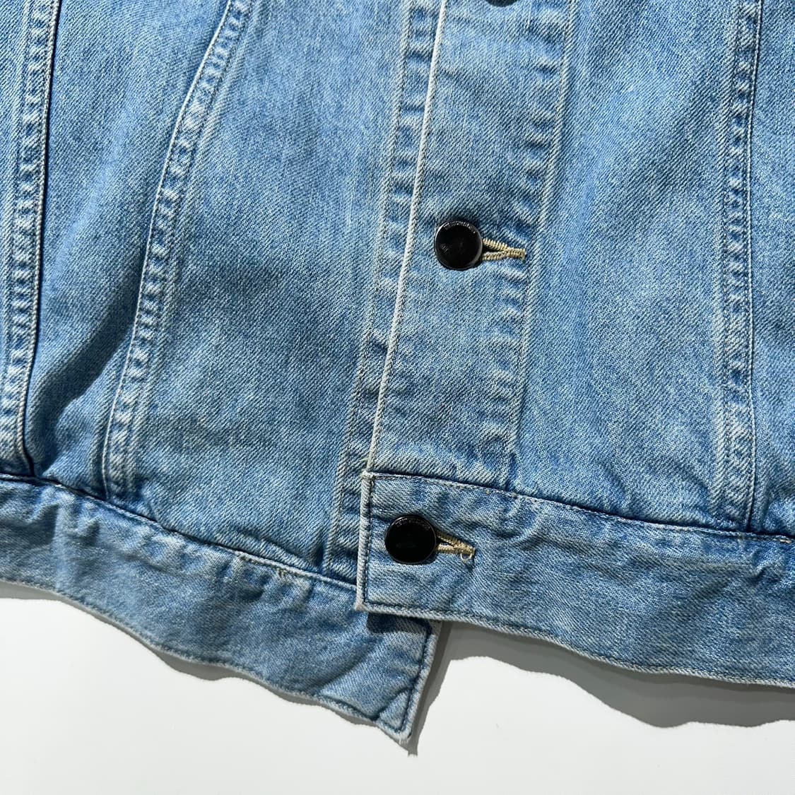 다이어트 부처 슬림 스킨 DBSS 비대칭 데님 트러커 자켓 상품이미지7