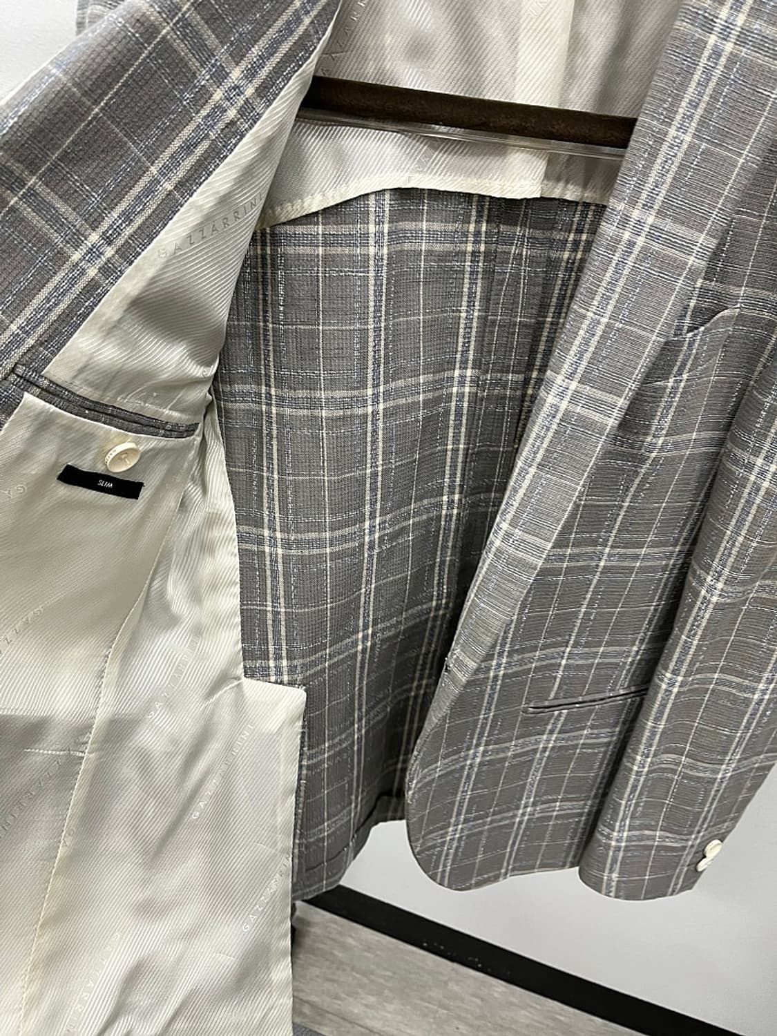95) 가자리니 그레이 체크자켓  상품이미지5