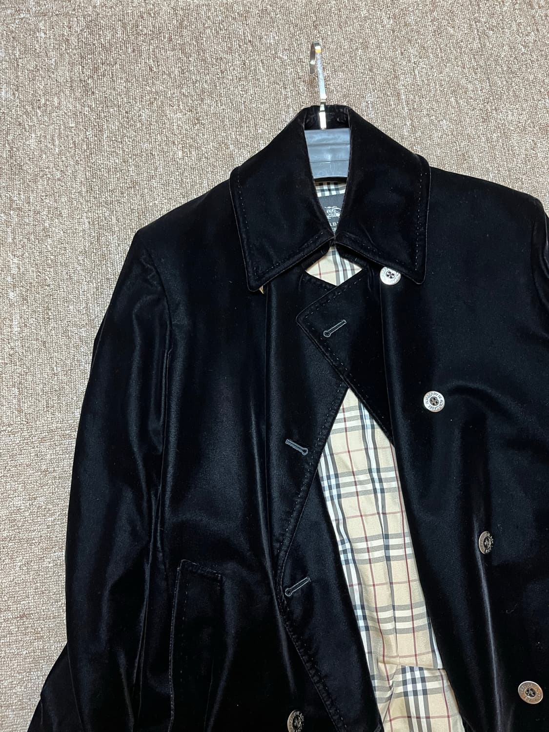 Burberry Black Label Velvet coat 상품이미지2