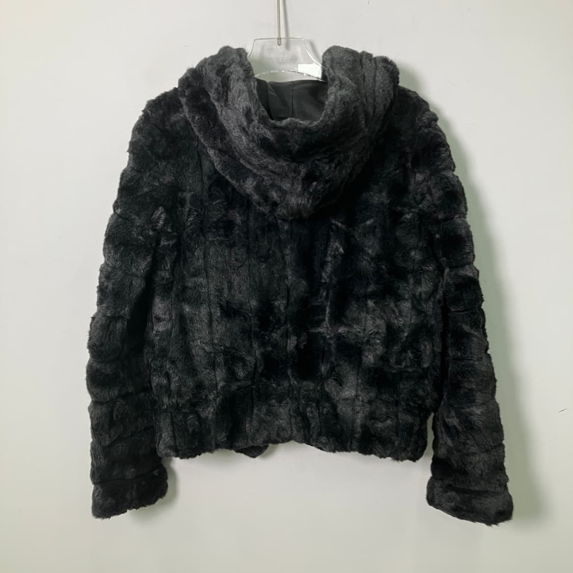 VTG 빈티지 블랙 후드 퍼자켓 38 상품이미지2