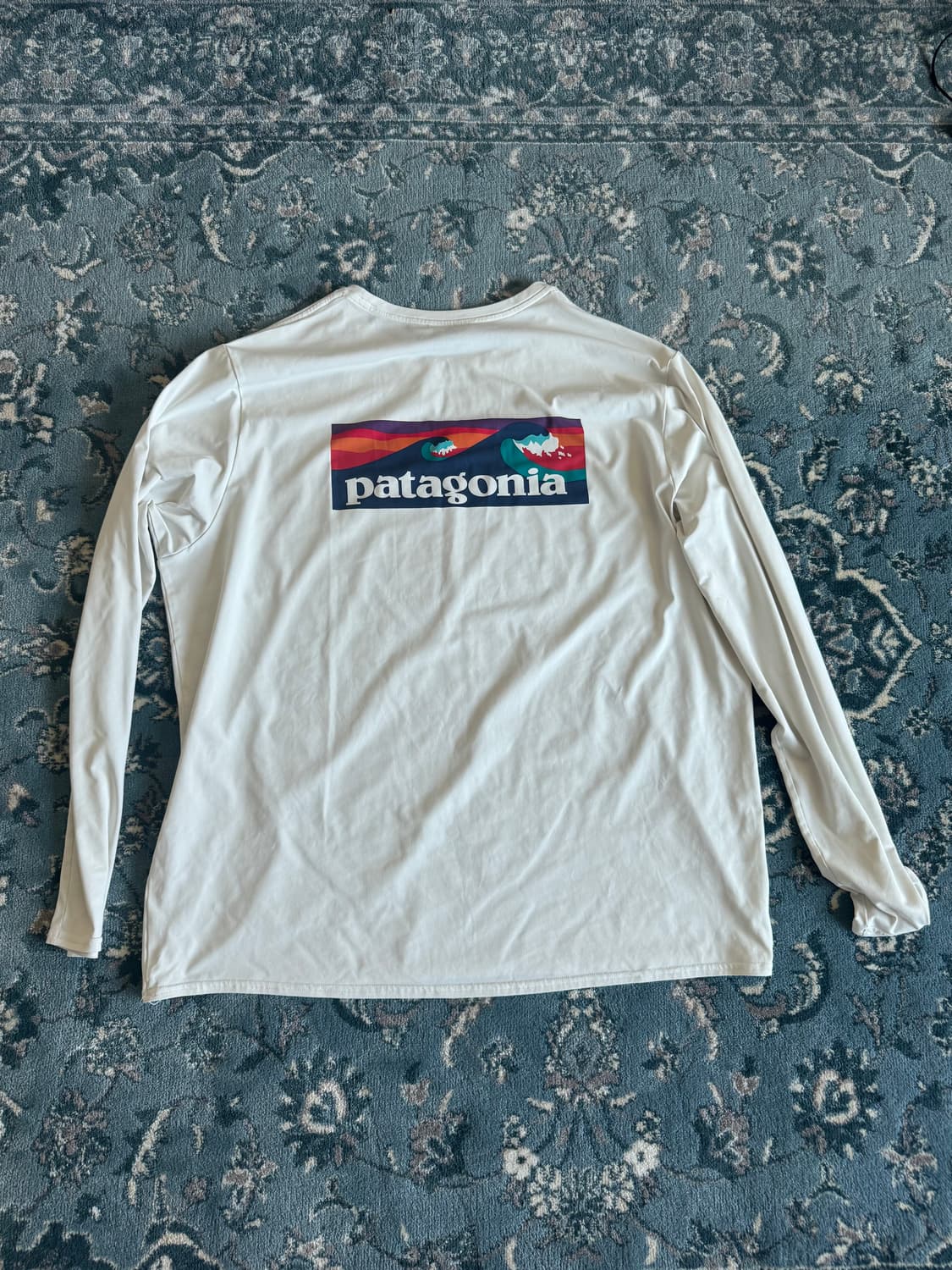 XL 파타고니아 캐필린 흰색 긴팔 상품이미지2