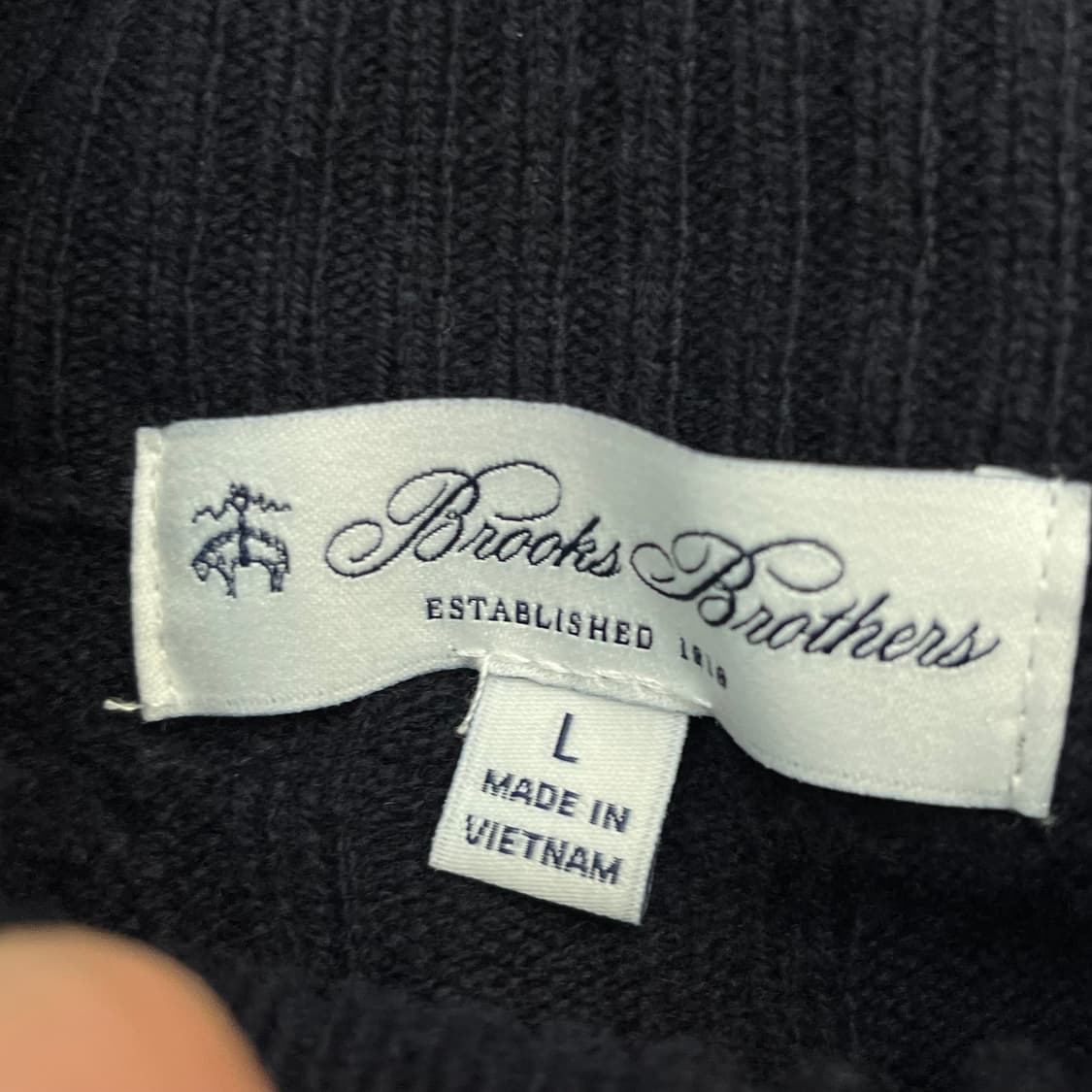 브룩스브라더스 남성 울 100% 하프넥 니트 L(105) 상품이미지3