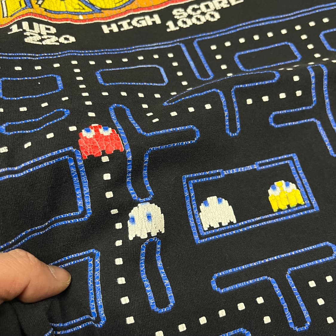 빈티지 팩맨 프린팅 티셔츠 (100) 상품이미지5