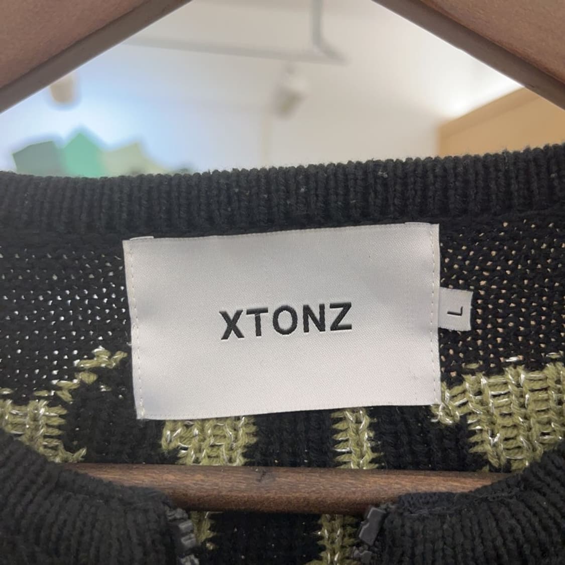 엑스톤즈 셀즈 스트릿 유니크 투웨이 니트 집업 가디건 L C08672 상품이미지5