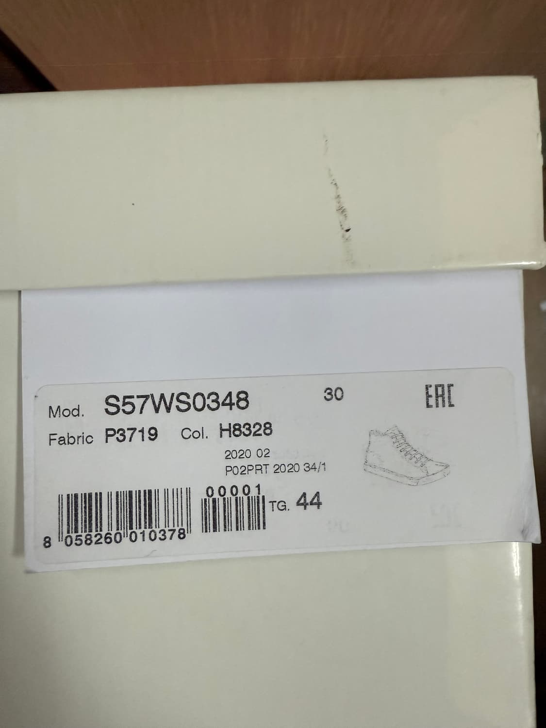 [44] 메종 마르지엘라 타비 페인팅 페인트 하이탑 스니커즈 블랙 상품이미지5