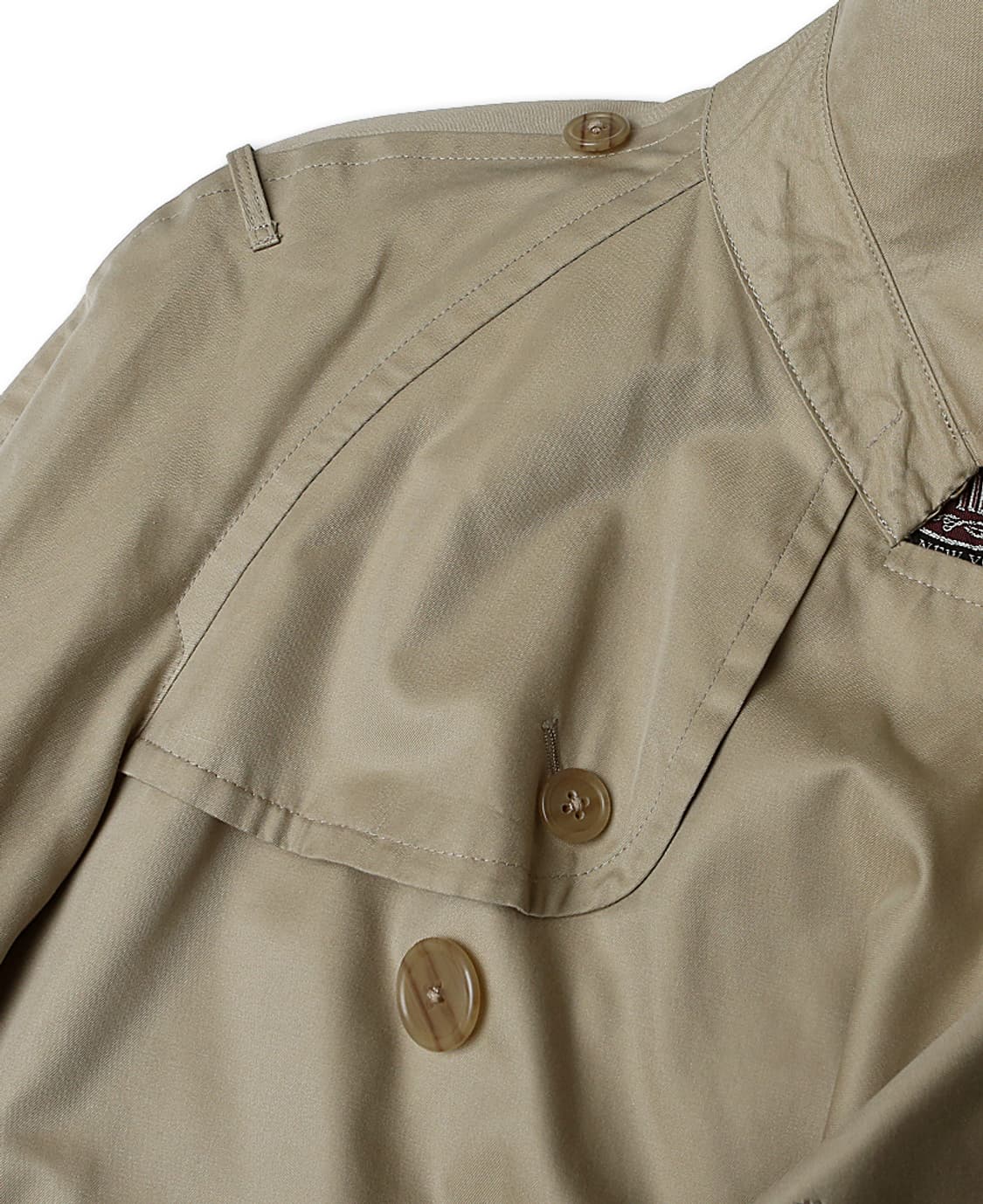 제이프레스 [J. Press] 베이지 코튼 클래식 핏 레글런 트렌치 코트 상품이미지4