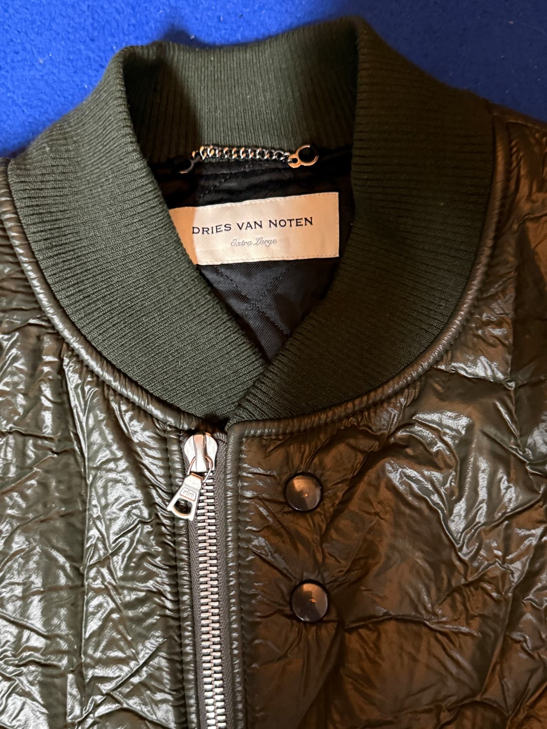 Dries Van Noten Khaki Bonded Crinkle Bom 상품이미지3