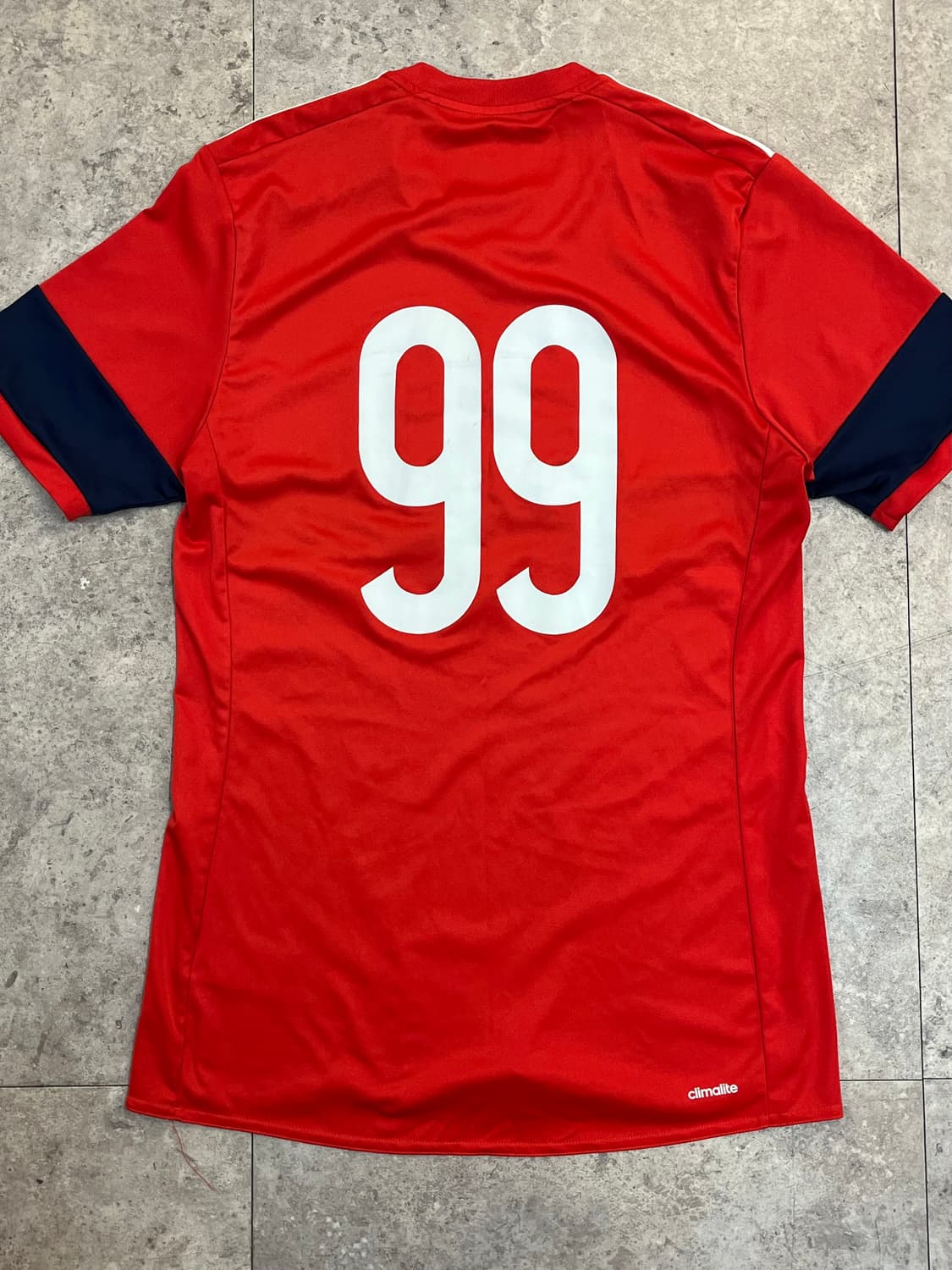 아디다스 브이넥 기능성 반팔티 레드 100 #csz3221 상품이미지8