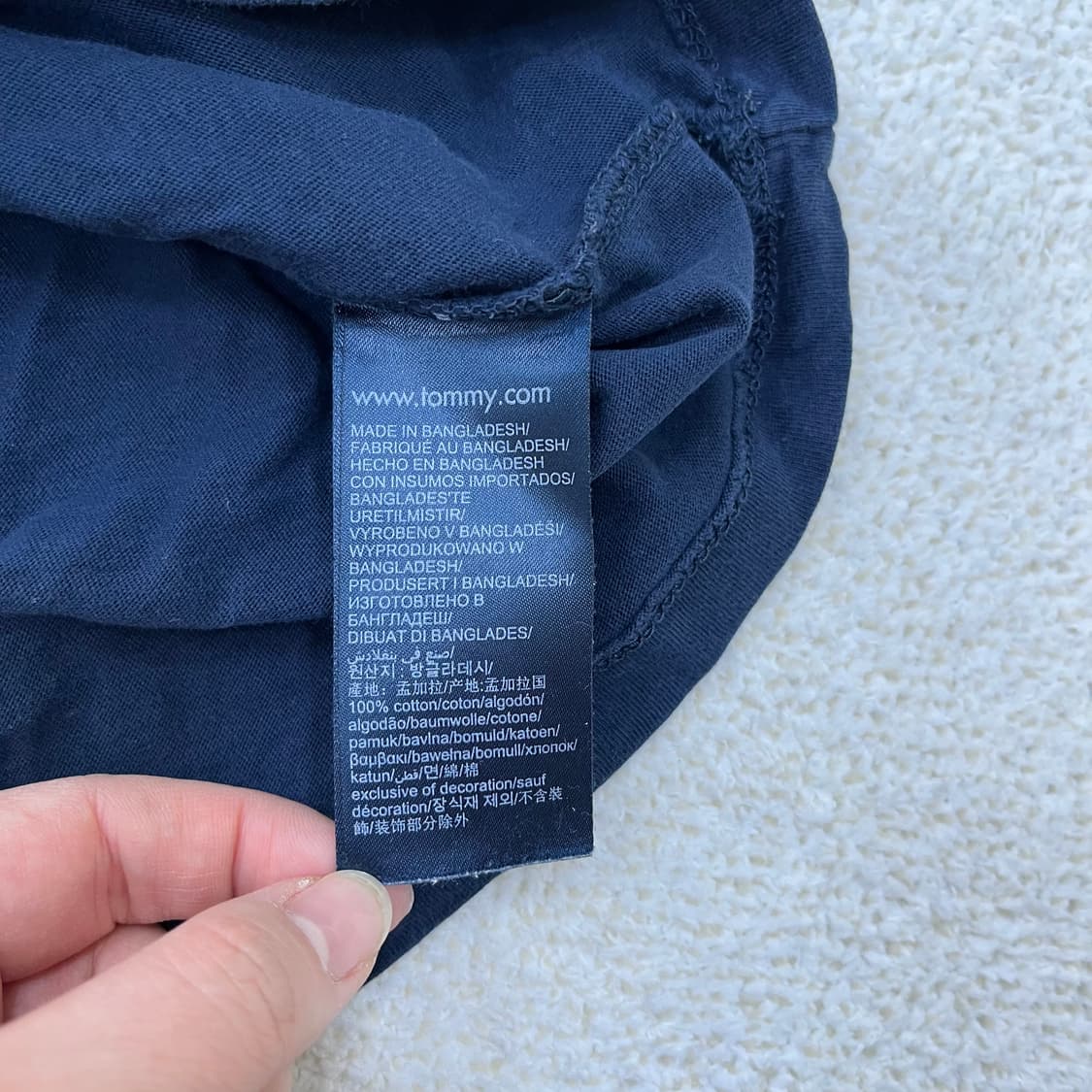 152 타미힐피거 로고 반팔 티셔츠 0303M 상품이미지3