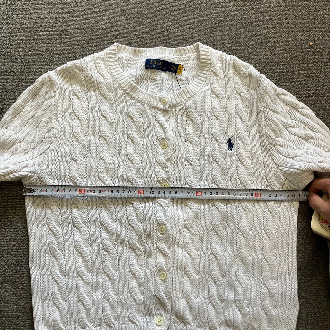 326 폴로 꽈배기 케이블 니트 가디건 상품이미지5