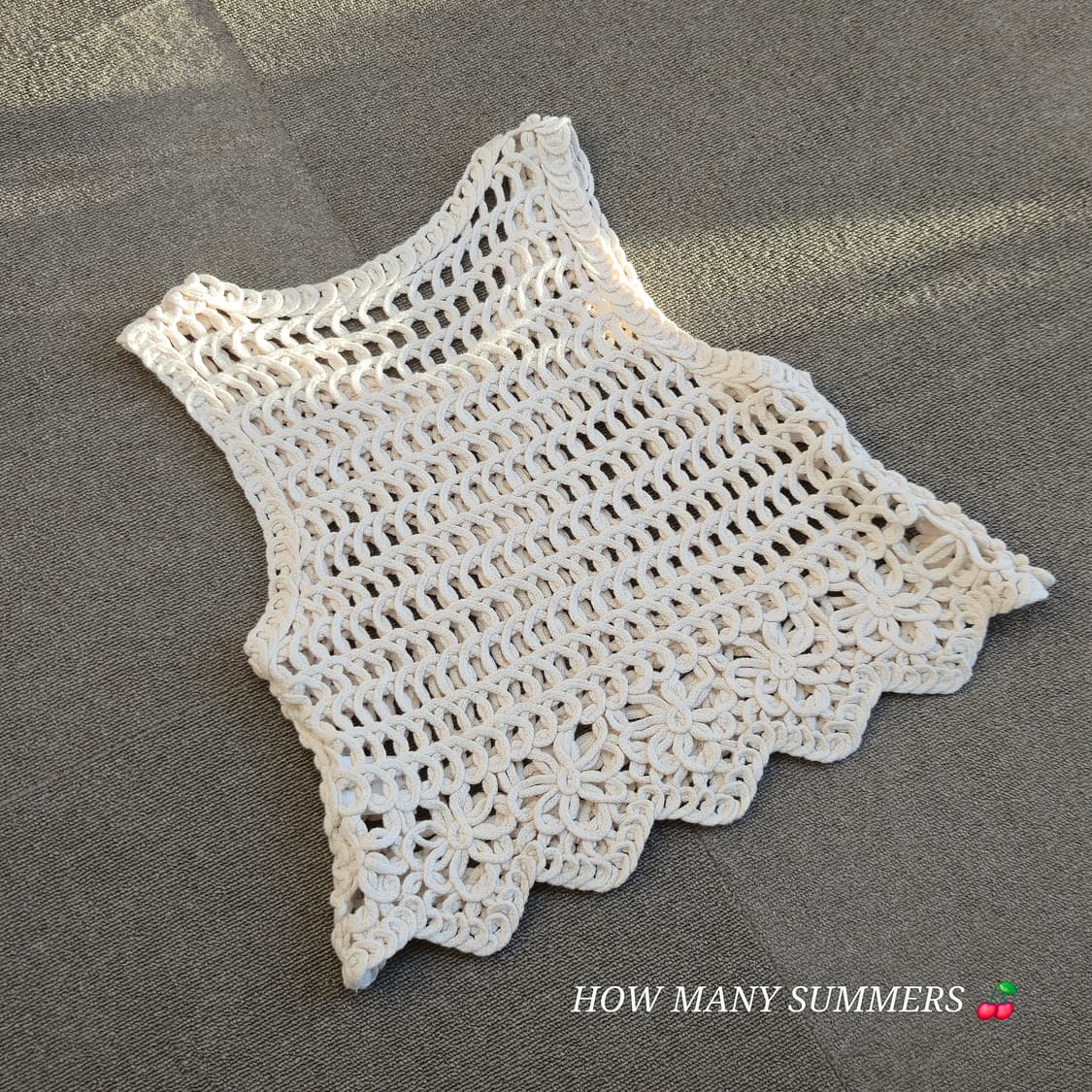 Wcloset 아이보리 니트 슬리브리스 상품이미지5