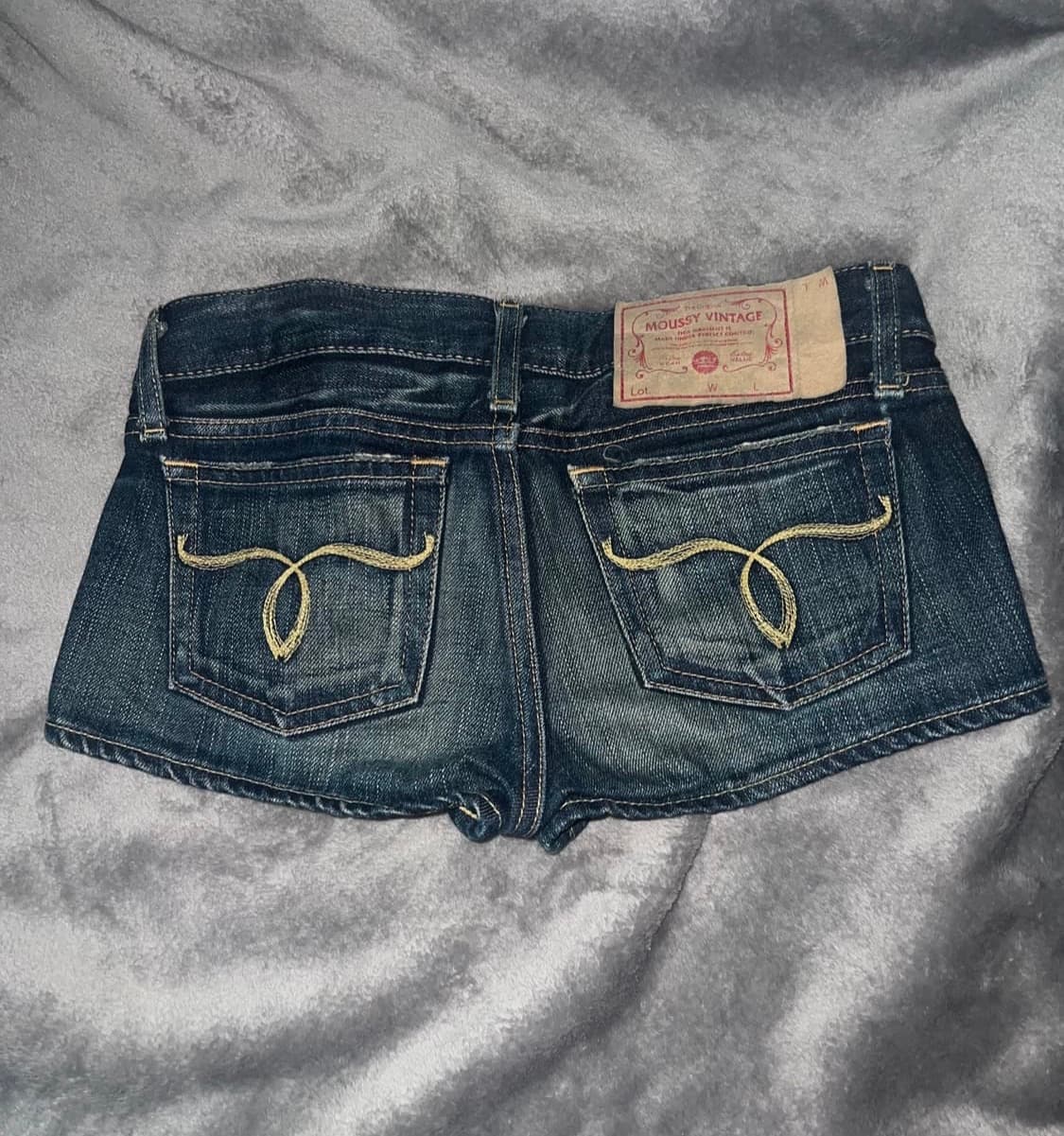 갸루 데님 숏팬츠  상품이미지2