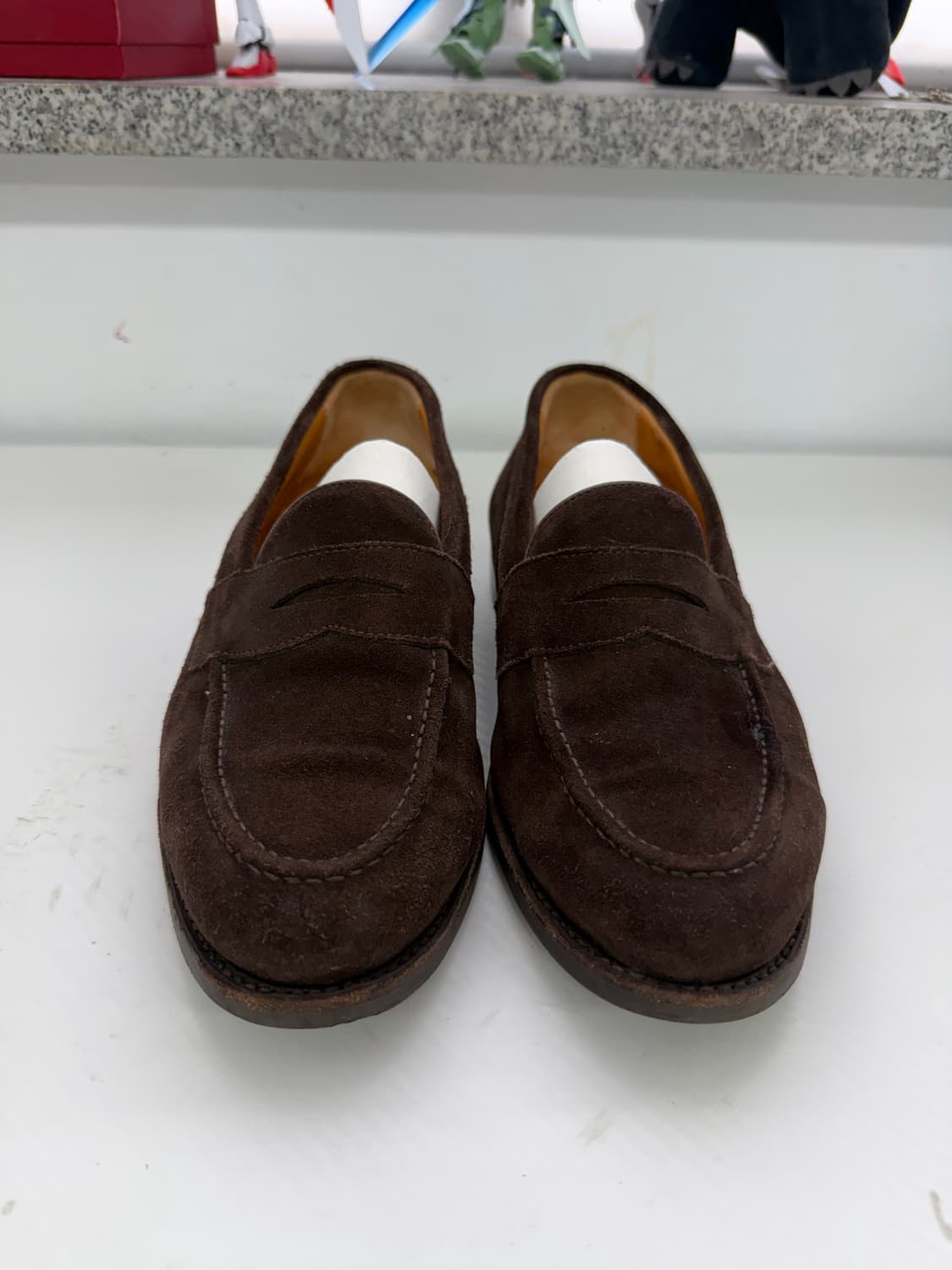 정품) 버윅1707 스웨이드 브라운 로퍼 255 상품이미지1