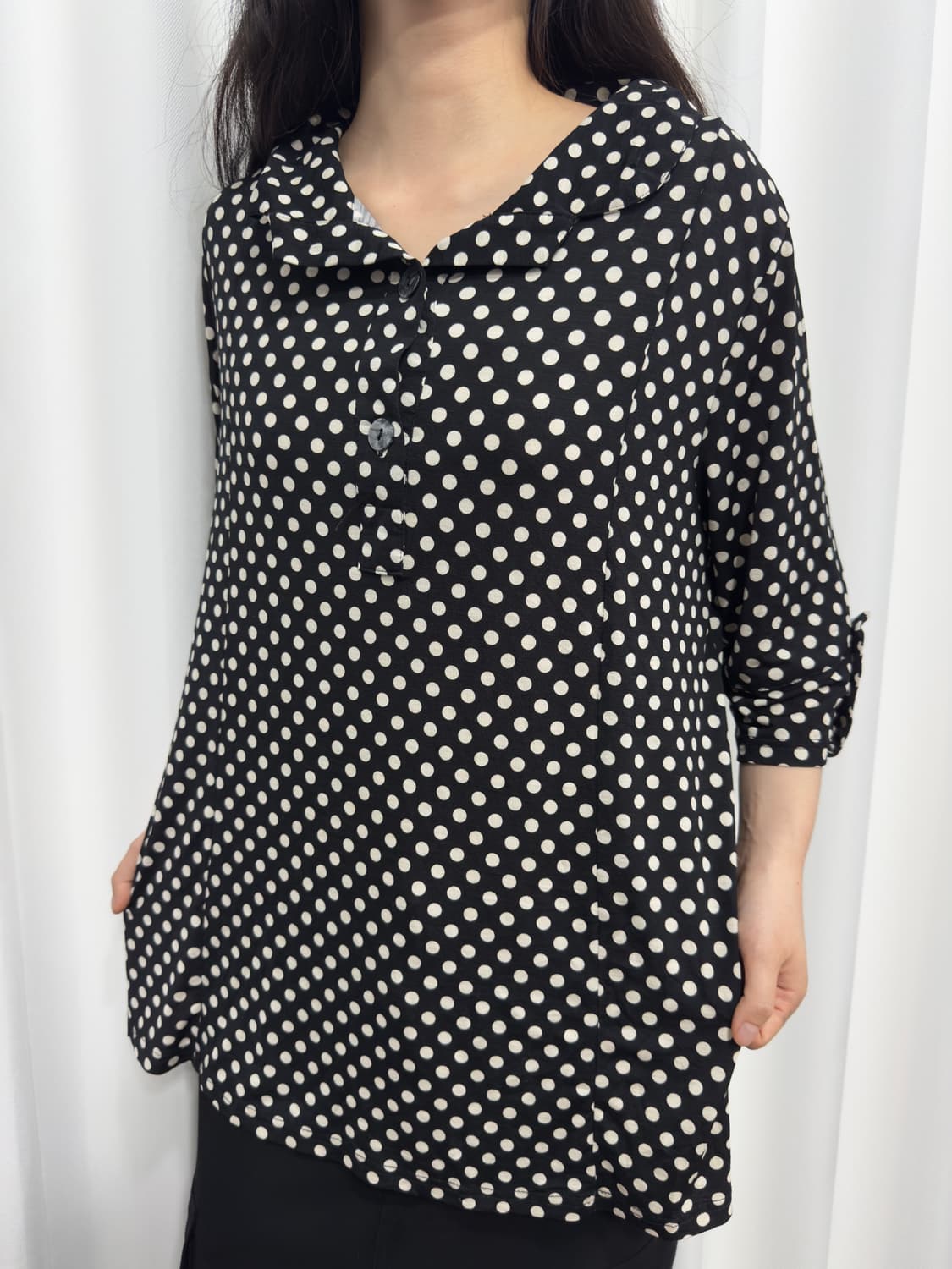 dot button blouse 상품이미지3