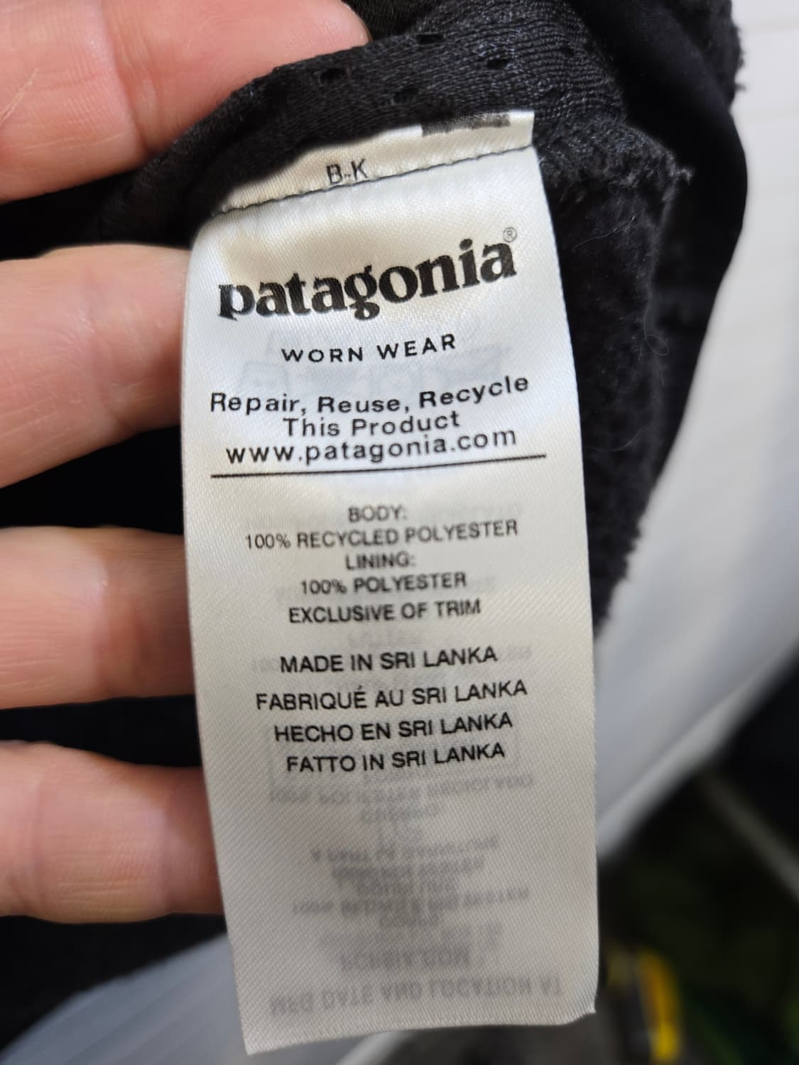 파타고니아 검정 플리스 자켓 상품이미지8