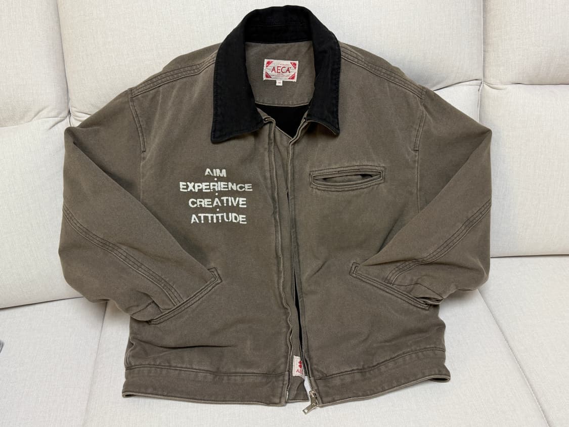 에이카화이트 캔버스 워크자켓 M 상품이미지1