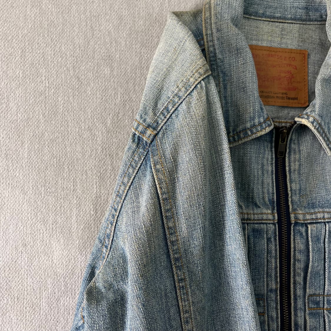 95 리바이스 00s 일본판 워시드 데님 자켓 상품이미지6