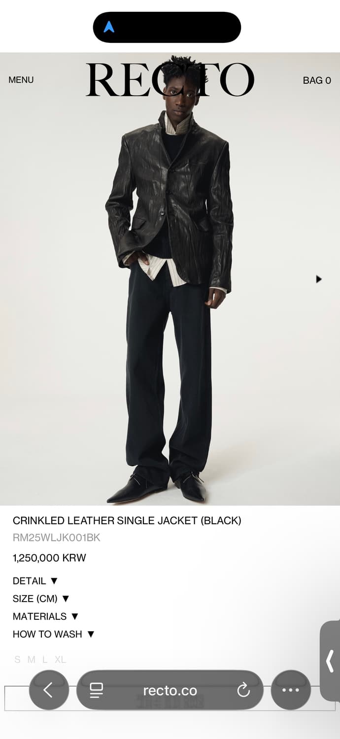 렉토 크링클블레이져 L사이즈 상품이미지2