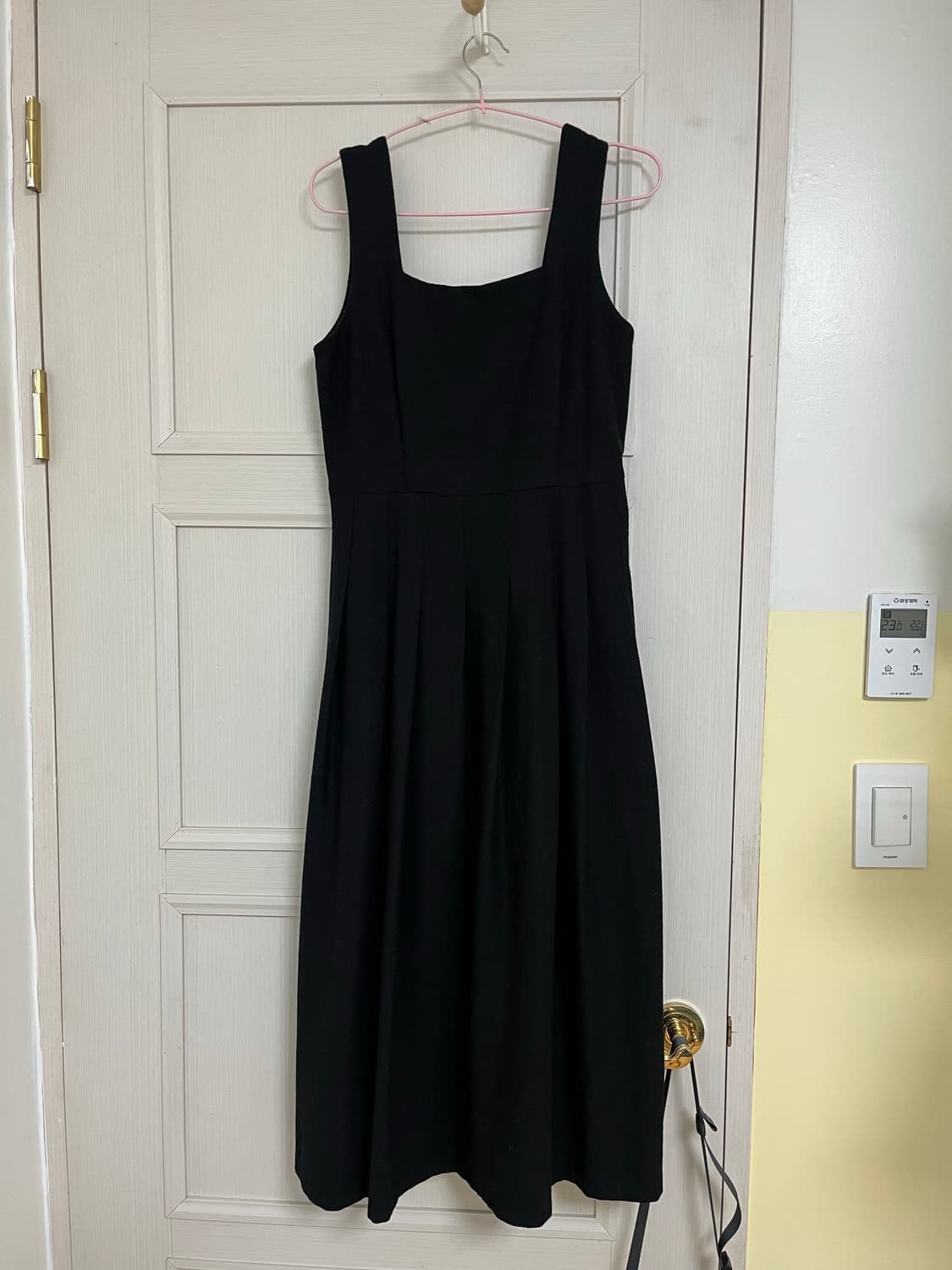 블랙 울 뷔스티에 롱 원피스 상품이미지6