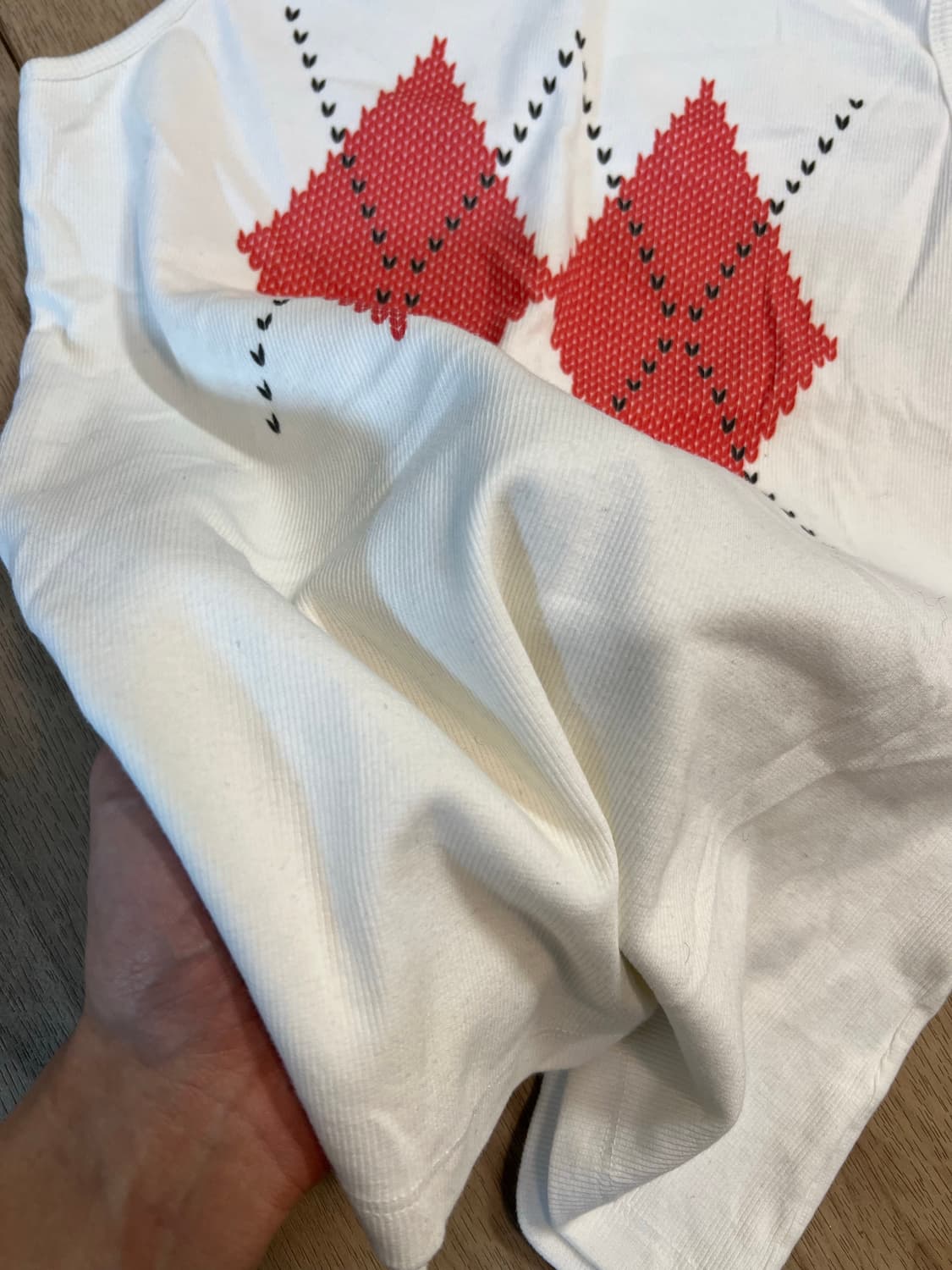 프롬아를 아가일 슬리브리스 상품이미지3