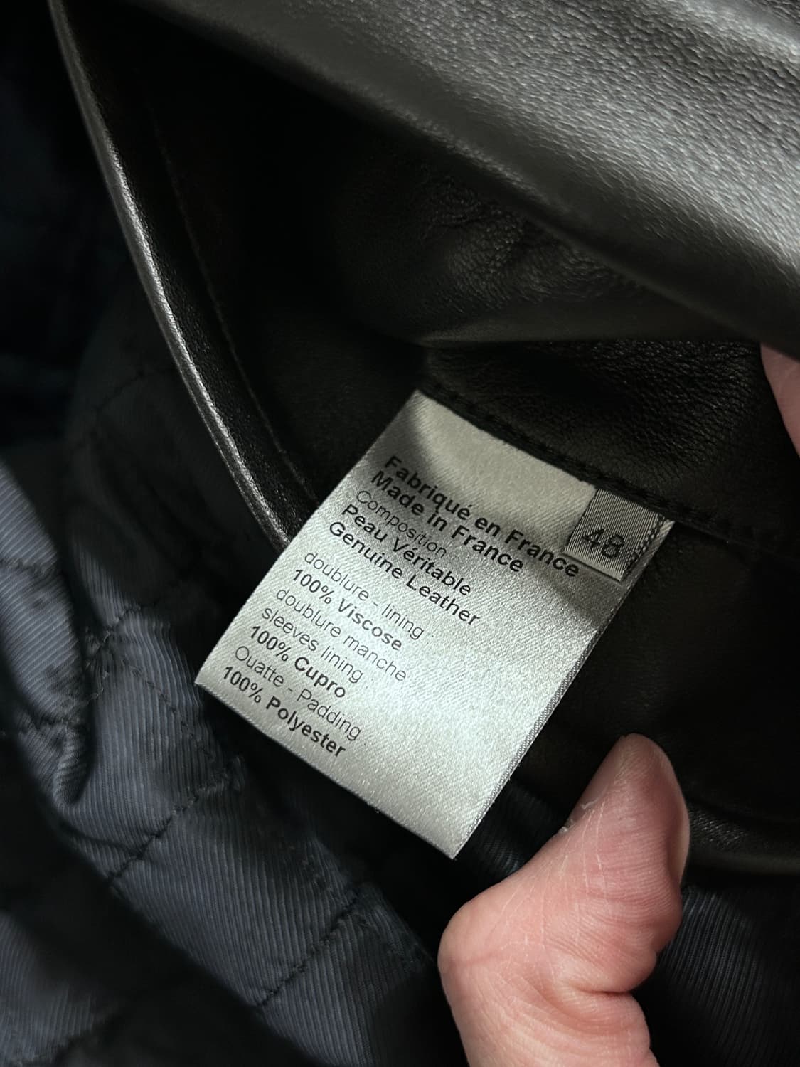 디올 옴므 09fw 비대칭 램스킨 자켓 상품이미지10