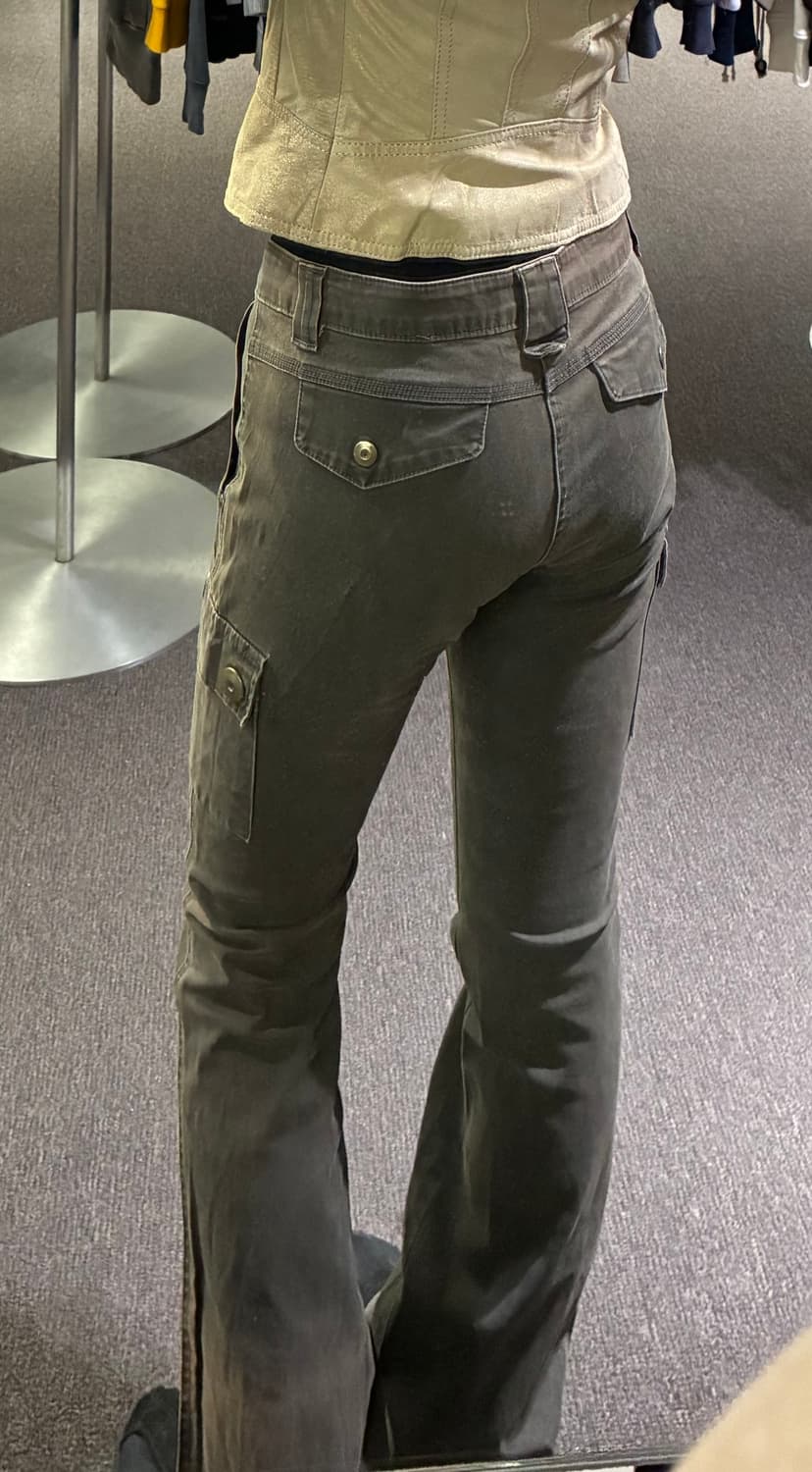 M)Japanese vintage 여성 부츠컷 팬츠 상품이미지3