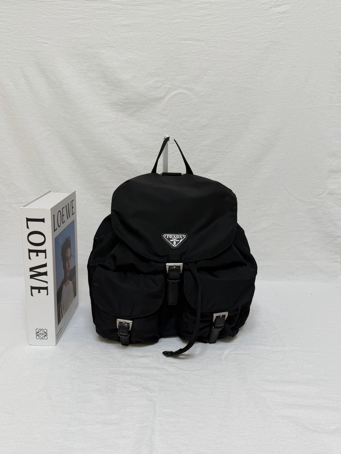 정품 프라다 포코노 나일론 미디움 백팩 블랙 상품이미지2
