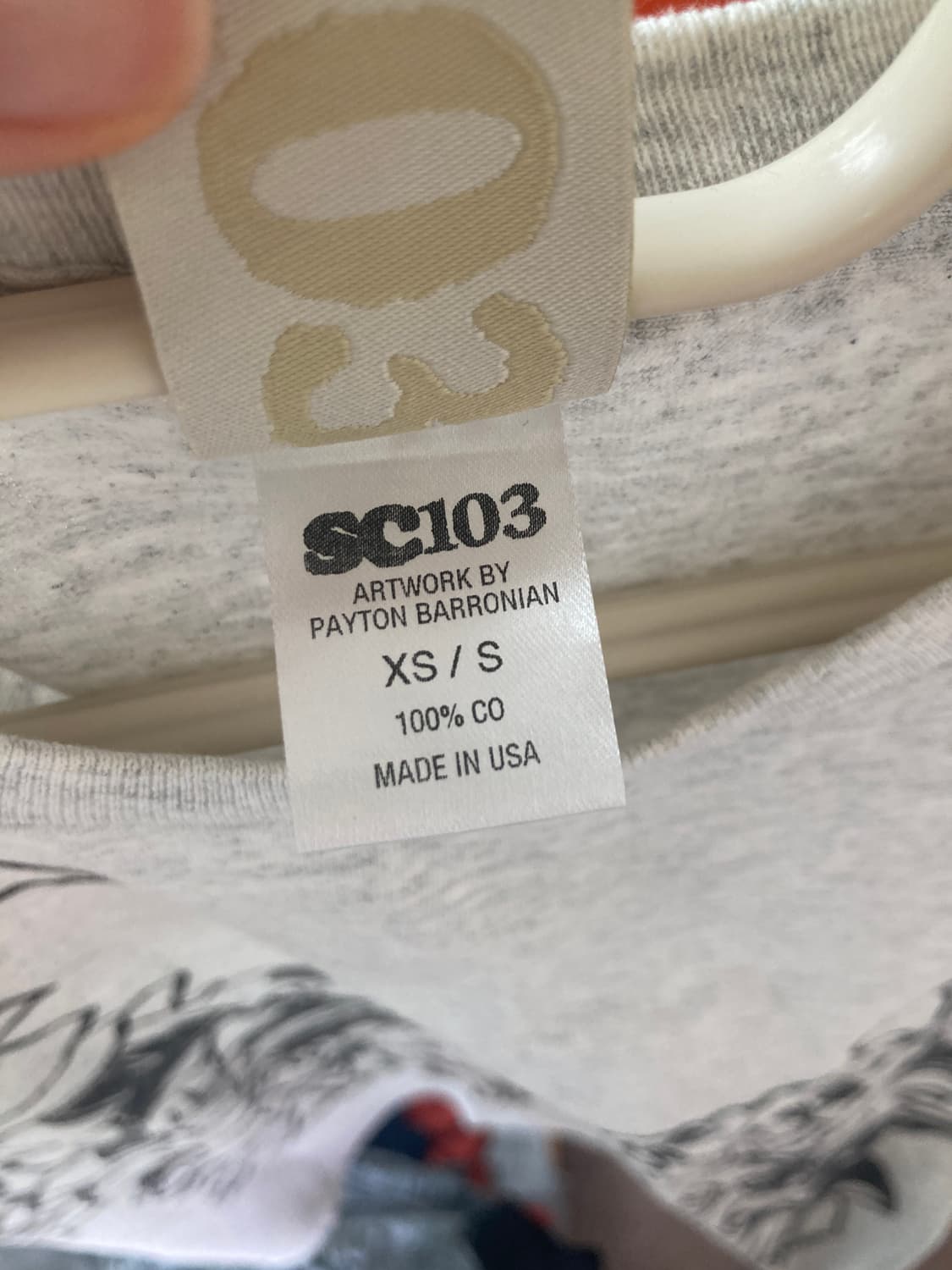 sc103 리본 프린팅 티셔츠 상품이미지5