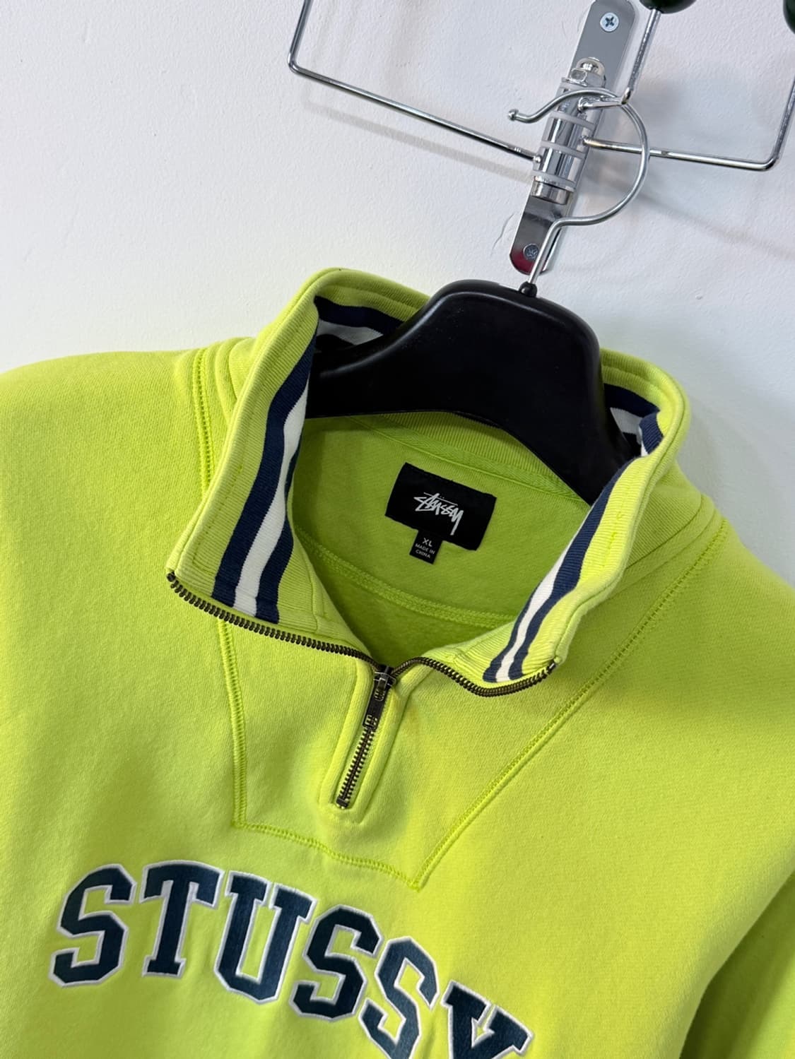 스투시 스펠아웃 로고 반집업 맨투맨  상품이미지5