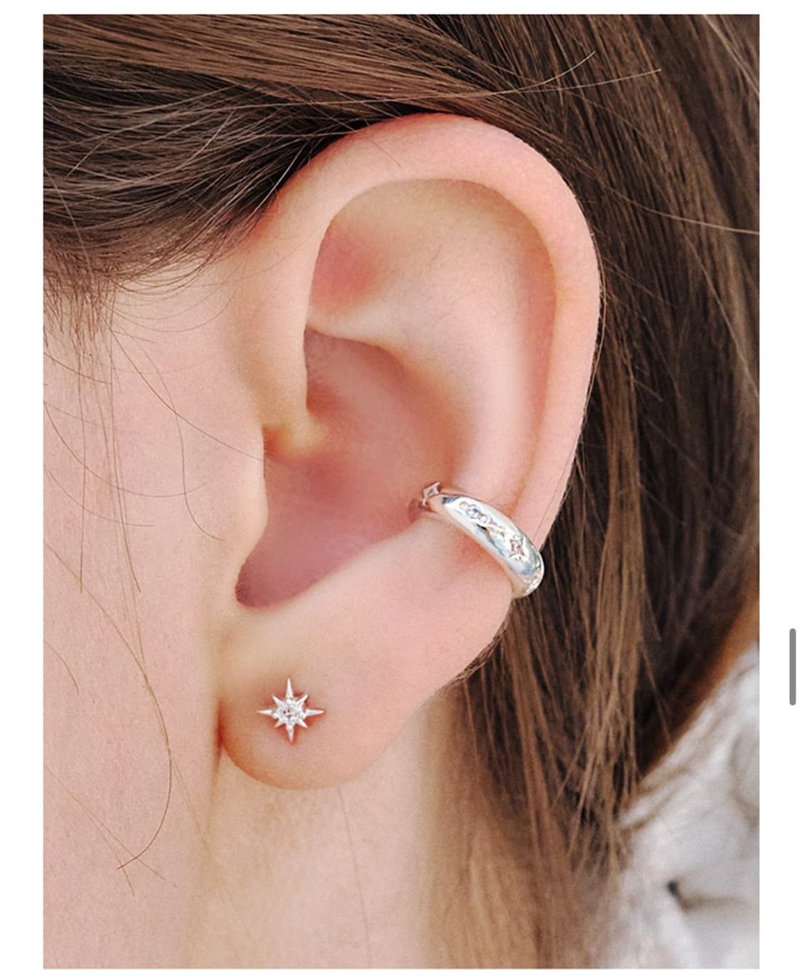 미착용) 앵브록스 이어커프 실버925 상품이미지3