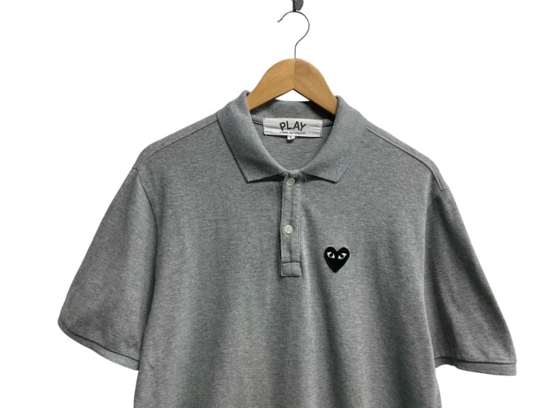 꼼데가르송 플레이 폴로 티셔츠 그레이 - L 상품이미지2